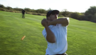 Guinness record catching golf balls