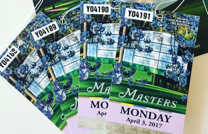 Masters Tickets 2017