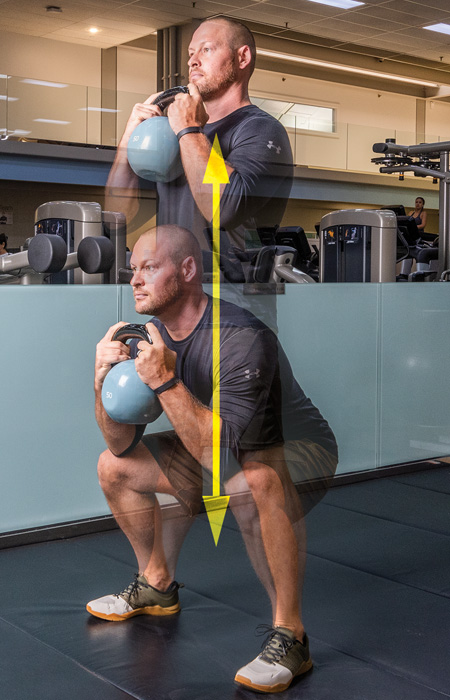  /></p>
<p><strong>Rear Elevated Lunge with Rotation 3×12</strong></p>
<p>Begin by placing a resistance band around your mid back and extending your arms in front of you. Place one foot on an elevated platform behind you and get into a lunge position. Rotate left and right with mid back while maintaining a stable position of hips and feet. Complete six repetitions, switch feet and repeat.<span class=