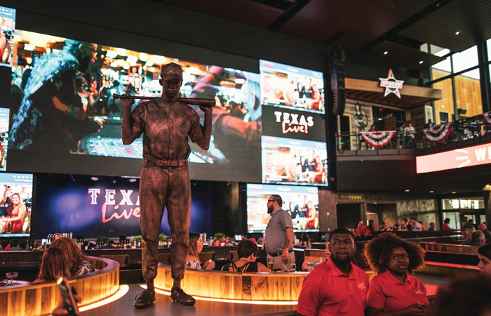 Texas LIVE! Statue Man